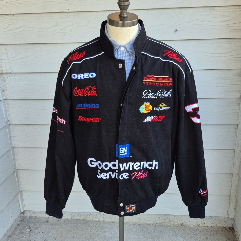 Dale EARNHARDT SR #3 CHASE Hamilton Racing Mens Jacket XL NASCAR RARE VTG Y2K‎